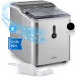 Klarstein - machine a glacons pour la maison, capacité de 1. 5l, fabrique rapidement jusqu'à 12kg de ... Klarstein - machine a glacons pour la maison, capacité de 1. 5l, fabrique rapidement jusqu'à 12kg de ...
