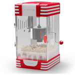 Klarstein - machine a pop corn au design rtro machine pop corn maison mini appareil popcorn de 300w ...