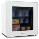 Klarstein mini - congélateur 36 l avec façade en verre, thermostat 5 niveaux de 0 à - 18°c, pieds réglables ... Klarstein mini - congélateur 36 l avec façade en verre, thermostat 5 niveaux de 0 à - 18°c, pieds réglables ...