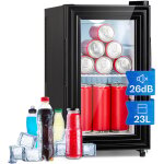 Klarstein - mini frigo de chambre de 23l pour snacks et boissons, petit frigo top silencieux, mini bar, ...