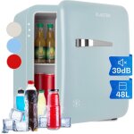 Klarstein mini frigo de chambre de 48l pour snacks et boissons, petit frigo top silencieux, mini bar, ...