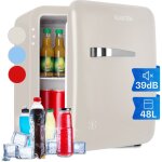 Klarstein - mini frigo de chambre de 48l pour snacks et boissons, petit frigo top silencieux, mini bar, ...
