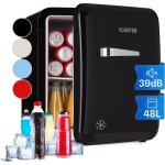 Klarstein mini frigo de chambre pour boissons, petit frigo silencieux, design vintage, mini bar int�rieur, ...