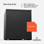 Klarstein - mini frigo et congelateur de chambre de 44l, snacks, boissons, petit frigo top silencieux, ...