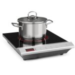 Klarstein - mistercook plaque de cuisson  induction - table infrarouge en vitrocramique - minuterie ...