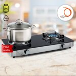 Klarstein - plaque de cuisson gaz 2 feux, table de cuisson à gaz à 2 brûleurs, plaque gaz de 7. 7 kw, ... Klarstein - plaque de cuisson gaz 2 feux, table de cuisson à gaz à 2 brûleurs, plaque gaz de 7. 7 kw, ...