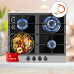 Klarstein - plaque de cuisson gaz 4 feux, table de cuisson à gaz 4 brûleurs, plaque gaz 8. 0 kw, piano ... Klarstein - plaque de cuisson gaz 4 feux, table de cuisson à gaz 4 brûleurs, plaque gaz 8. 0 kw, piano ...