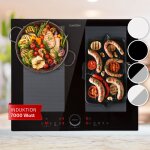 Klarstein - plaque induction 7000w, plaque de cuisson electrique  induction, plaque induction encastres ...