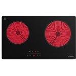 Klarstein plaque vitrocramique - 60 cm, design mince 2 feux vtc avec commande tactile, minuterie numrique ...