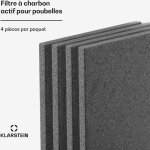 Klarstein - poubelle de cuisine 50 litres, tri selectif, avec filtre a charbon - controle des odeurs ... Klarstein - poubelle de cuisine 50 litres, tri selectif, avec filtre a charbon - controle des odeurs ...