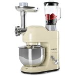 Klarstein - robot patissier multifonctions, batteur sur socle, bol 5l, robot cuisine 2000w, blender 1. ...