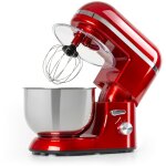 Klarstein - robot patissier multifonctions, batteur sur socle, bol 5l, robot cuisine 2000w, crochet  ...