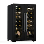 Klarstein - shiraz cave  vin 2 zones - 24 bouteilles, pose libre, 5 - 18c, clairage led, commande ...