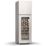Klarstein shirley cave � vin - 63 bouteilles, 2 zones, - 10 � 18�c, �clairage led, design r�tro, autonome, ...