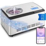 Klarstein sorbetiere turbine a glace, machine a glace et frozen yoghurt intelligente, sorbeti�re, glace ...