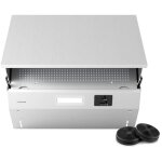 Klarstein - swift square hotte aspirante, 60cm hotte cuisine aspirante, d�bit 402 m� / h, double moteur ...