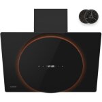 Klarstein - total eclipse hotte aspirante - 60 cm hotte dcorative, 600 m / h, clairage led 3000 k ...