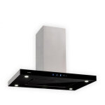 Klarstein - valeria hotte �lot aspirante 90cm 650 m� / h led classe a verre & inox