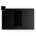 Klarstein velaire plaque induction avec hotte int�gr�e - 4 zones, 8400w boost, curseur tactile, minuterie, ...