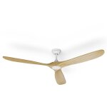 Klarstein - ventilateur plafond bois silencieux avec t�l�commande, ventilateur plafond smart 178 cm, ...