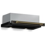 Klarstein victoria hotte aspirante, 60cm hotte � tiroir r�tro, 358 m� / h, classe a + + , led, 2 filtres ...