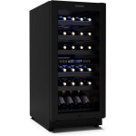 Klarstein - vinovilla 30 duo cave  vin 2 zones - 32 bouteilles, 5 - 18c, led tactile, silencieux 39 ...