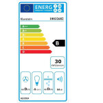 Klarstein - zugspitze 90 hotte aspirante murale 65w 330 m� / h led classe b - noire