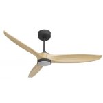 Klassfan - bolt, ventilateur d�stratificateur d'air, pales bois clair132cm, moteur noir, 100 % efficace ...