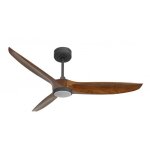 Klassfan - bolt, ventilateur d�stratificateur d'air, pales bois sombre 166 cm, moteur noir, 100 % efficace ...