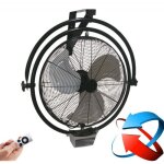 Klassfan - brasseur d'air mural oscillant, haute performances 50 cm, 120 watts avec tlcommande