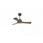 Klassfan - modulo slim de ventilateur de plafond et destratificateur moteur dc chocolat et bois sombre ...