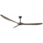 Klassfan - ouray de ventilateur de plafond et destratificateur moteur dc basalte pales bois gris 45  ...