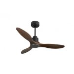 Klassfan - tenerife de super destratificateur et ventilateur dc 132 cm gris basalte pales bois sombre ...