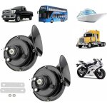 Klaxon de train pour camion 300db haut - parleur d'escargot pneumatique �lectrique, trousse de klaxon ...