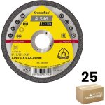 Klingspor - lot de 25 disques  trononner, type a 346 ex, 115x1, 6x22, 23 mm