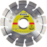Klingspor - disque � tron�onner �115mm diamant b�ton - type dt 600 u 322630