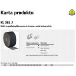 Klingspor rolka na pod?o?u p?�ciennym kl381j 150mm gr. 24 (30mb)