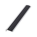 Klose besser ? nez de marche en aluminium anodis� argent 40 mm x 14 mm ? antid�rapant pour s�curit� ? ...