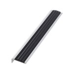 Klose besser ? nez de marche en aluminium anodis� argent 40 mm x 14 mm ? antid�rapant ? longueur 1, 5 ...