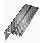 Klose besser ? nez de marche aluminium anodis� argent 42 mm x 22 mm ? longueur 1 m�tre 25 ? surface antid�rapa ...