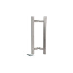 Klose besser - paire b�ton de mar�chal inox 304 poign�e tirage oblique �38 l. 1800 axe 1500mm inox import ...