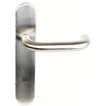 Klose besser ? poign�e de porte d'entr�e inox 304 ? entraxe 195mm ? forme angle vif ? plaque karina en ...
