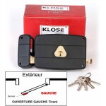 Klose besser ? serrure monopoint en applique � tirage horizontal 140x92 mm ? entraxe 72 mm ? axe 70 mm ...