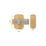 Verrou à bouton klose besser 3 clés 45 mm (trous 70x38 mm) 45mm s'entrouvrant Verrou à bouton klose besser 3 clés 45 mm (trous 70x38 mm) 45mm s'entrouvrant