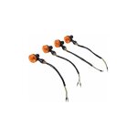Sjlerst - pour klr 650 lot de 4 clignotant 4pcs moto clignotants 12v en plastique abs universel clignotant ...