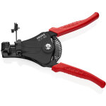 Knipex - 12 11 180 pince � d�nuder avec couteaux de forme gain�es en plastique noire laqu�e 180 mm