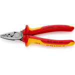 Knipex - 97 78 180 pince � sertir pour embouts de c�ble isol�es par gaines bi - mati�re, certifi�es vde ...