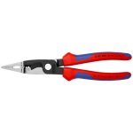 Knipex 13 82 200 sb pince pour installations lectriques avec poignes multimatires atramentise noire ...