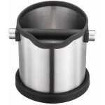 Knock box, poubelle de table à café en inox, récipient de récupération à marc de café, avec contour en ... Knock box, poubelle de table à café en inox, récipient de récupération à marc de café, avec contour en ...