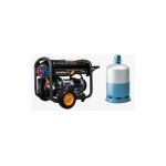 Kompak - groupe �lectrog�ne gaz / essence 8000w monophas� et triphas� k10000tet - df